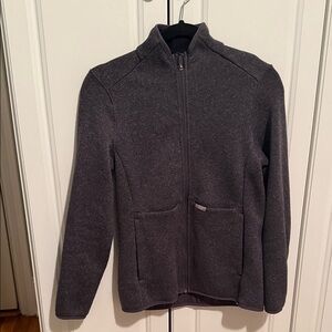 Figs Dark Gray Full-Zip Sweatshirt